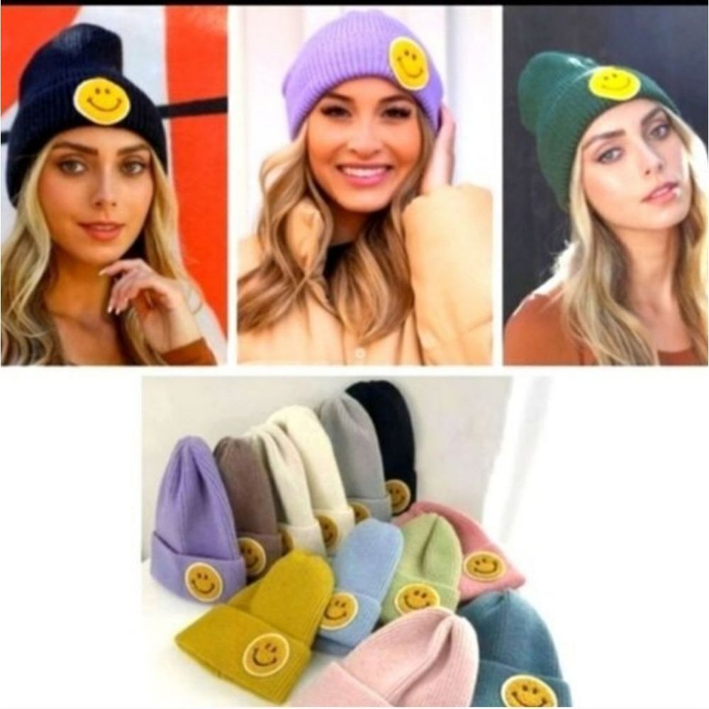 MELODY Beanies Various colors available Smiley Face, GREAT GIFT IDEA ADORABLE